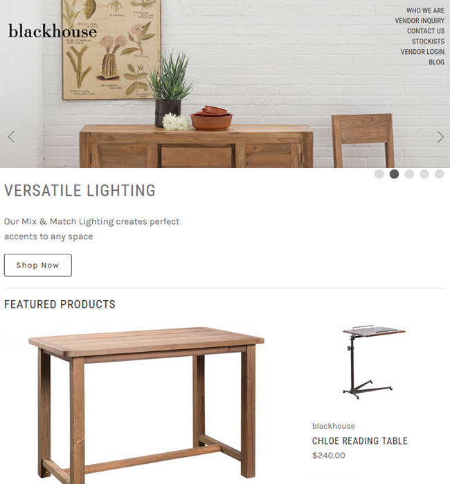BigCommerce Website Enhancement for Furniture Industry in USA - Blackhouse BigCommerce Website Enhancement for Furniture Industry in USA - Blackhouse