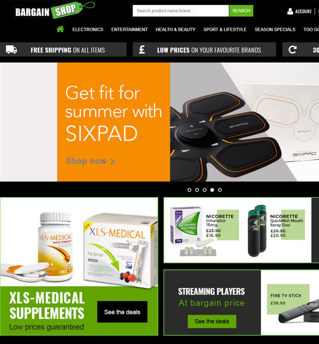 BigCommerce Website Enhancement for eCommerce Industry, UK – BargainShopUK BigCommerce Website Enhancement for eCommerce Industry, UK – BargainShopUK