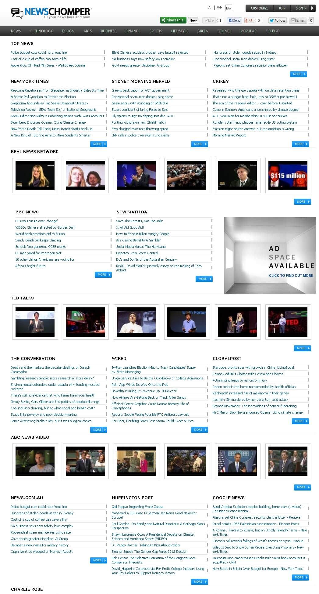Website for Online News Provider 'News Chomper' Using PHP Website for Online News Provider 'News Chomper' Using PHP