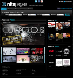 Website for Entertainment 'nitepages' Using PHP – DJ & Venues Listings Website for Entertainment 'nitepages' Using PHP – DJ & Venues Listings
