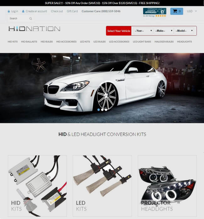 Online Store Development for Automobile Industry in USA – HIDNation Online Store Development for Automobile Industry in USA – HIDNation
