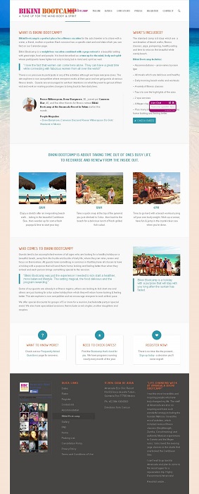 A Fitness Vacation Website With Live Chat Software A Fitness Vacation Website With Live Chat Software