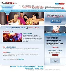 HTML Website for Entertainment 'VIPCrazy' – Club Event Services HTML Website for Entertainment 'VIPCrazy' – Club Event Services