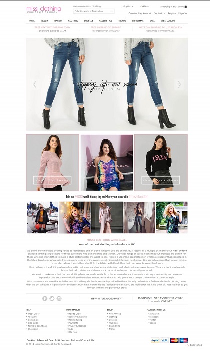 Maintenance of Magento Based eCommerce Website – Missi Clothing Maintenance of Magento Based eCommerce Website – Missi Clothing