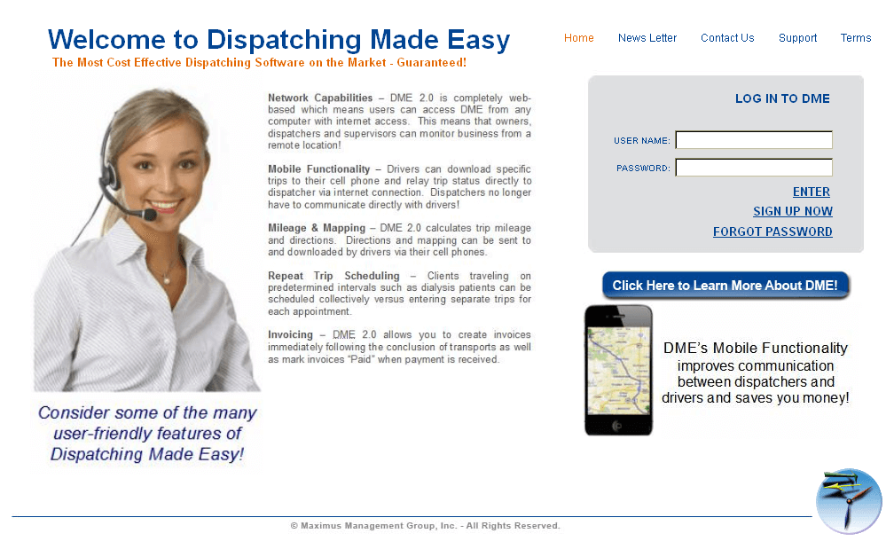 Dot Net Website for Logistics 'DMELIVE' - Dispatching Services Dot Net Website for Logistics 'DMELIVE' - Dispatching Services