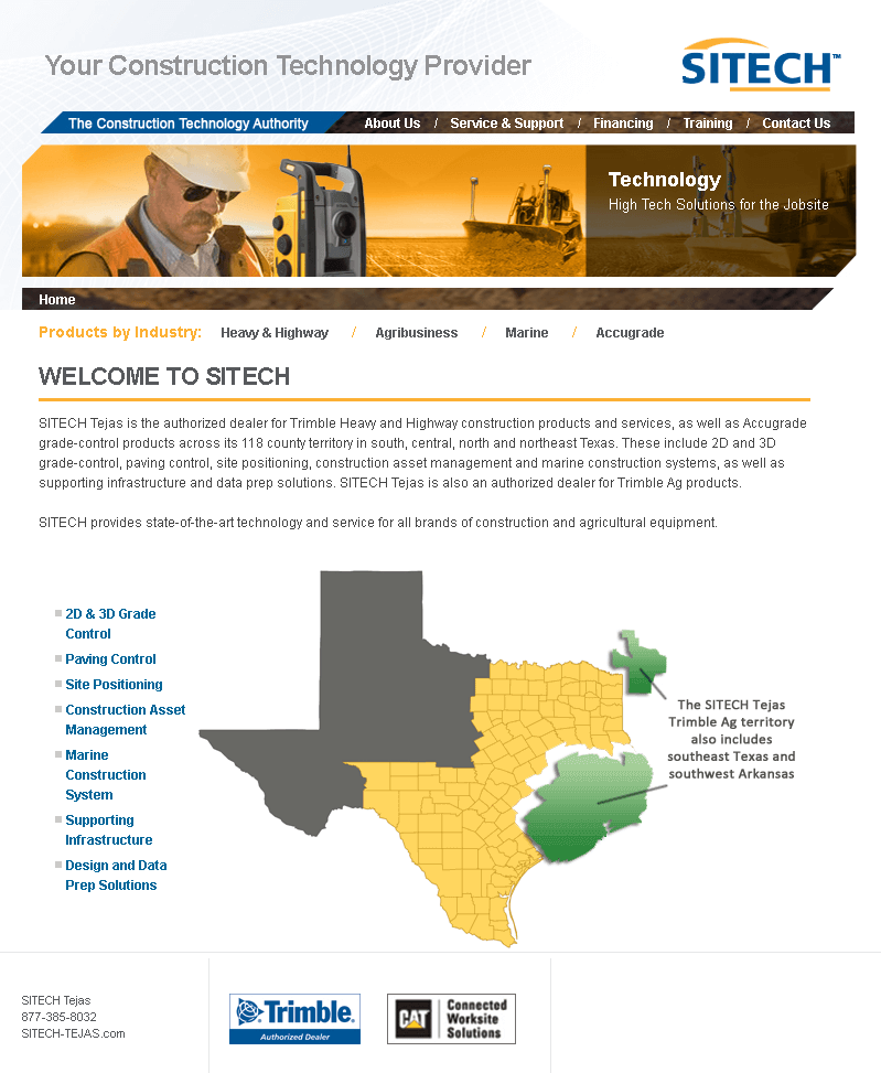 Website for Construction Technology Provider 'SITECH' Using Dot Net Website for Construction Technology Provider 'SITECH' Using Dot Net