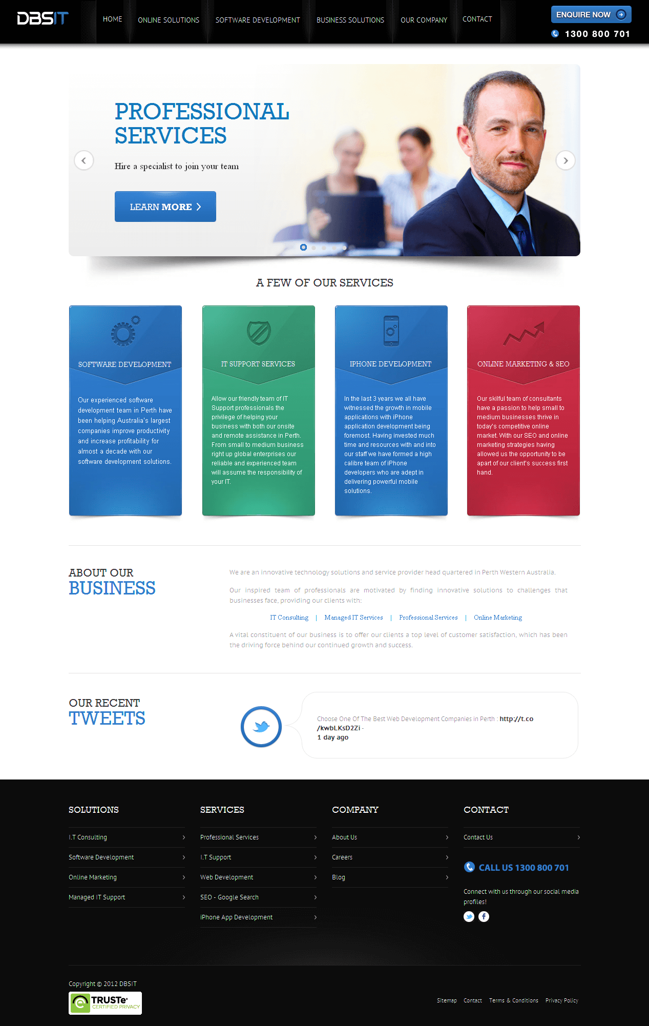 PHP Website for 'DBSIT' – Software Development Company PHP Website for 'DBSIT' – Software Development Company