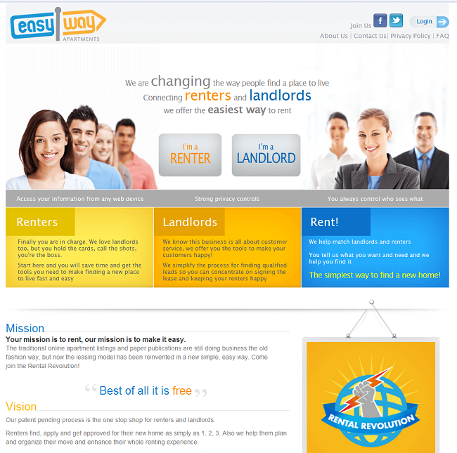 Real Estate Website in CakePHP for 'Easyway Apartments' - Rental Services Real Estate Website in CakePHP for 'Easyway Apartments' - Rental Services