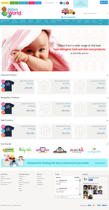 Development of a Magento Based Baby Care Products Store Development of a Magento Based Baby Care Products Store