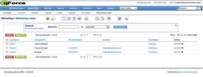 Vtiger CRM Software for Healthcare 'qForce' - Pharmaceutical Company Vtiger CRM Software for Healthcare 'qForce' - Pharmaceutical Company
